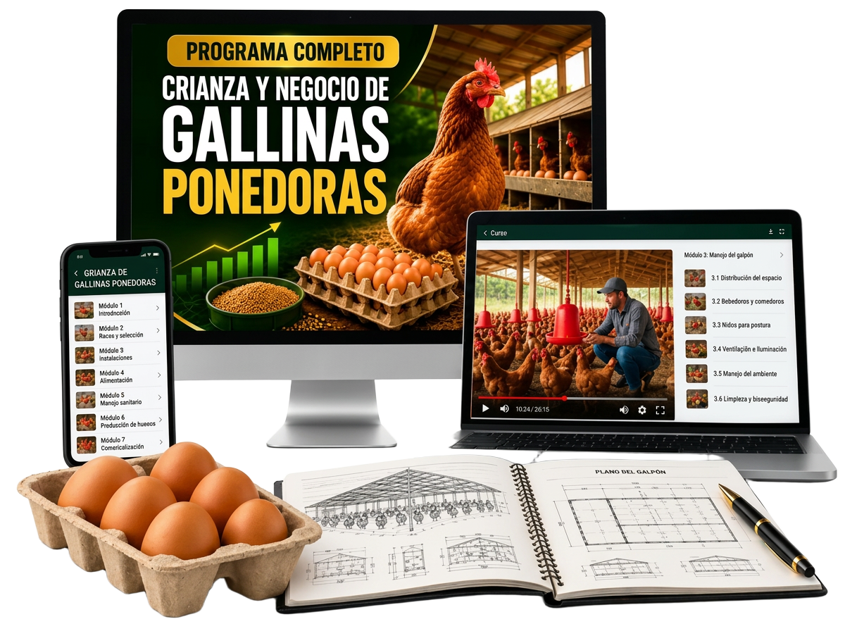 Programa Completo de Crianza y Negocio de Gallinas Ponedoras